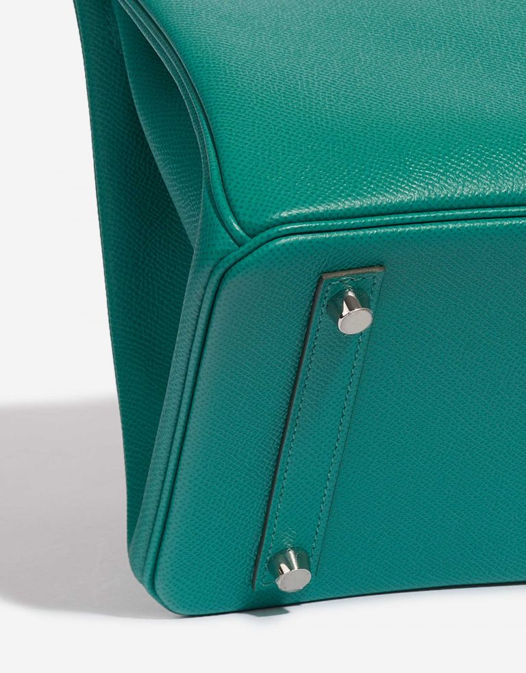Pre-owned Hermès bag Birkin 30 Epsom Vert Jade Green Detail | Sell your designer bag on Saclab.com