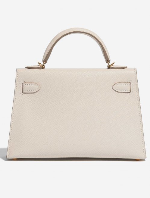 Pre-owned Hermès bag Kelly Mini Epsom Craie White Back | Sell your designer bag on Saclab.com