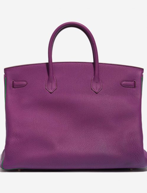 Pre-owned Hermès bag Birkin 40 HSS Togo Anemone / Bamboo Green, Violet Back | Sell your designer bag on Saclab.com