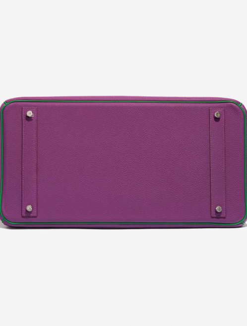Pre-owned Hermès bag Birkin 40 HSS Togo Anemone / Bamboo Green, Violet Bottom | Sell your designer bag on Saclab.com