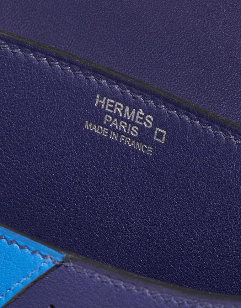 Pre-owned Hermès bag Constance 24 Endless Road Swift / Alligator / Lizard Blue Encre / Blue Zellige / Vert Cypress / Blue Nuit Blue, Multicolour Logo | Sell your designer bag on Saclab.com