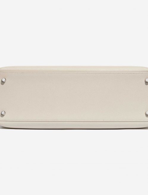 Pre-owned Hermès bag Kelly 35 Epsom Craie White Bottom | Sell your designer bag on Saclab.com