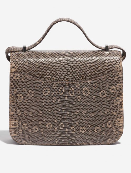 Pre-owned Hermès bag Constance 18 Salvator Lizard Desert Ombré Beige, Brown Back | Sell your designer bag on Saclab.com