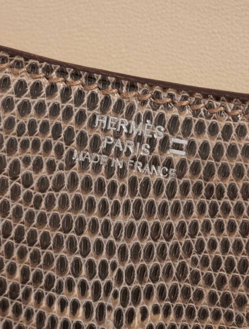 Pre-owned Hermès bag Constance 18 Salvator Lizard Desert Ombré Beige, Brown Logo | Sell your designer bag on Saclab.com
