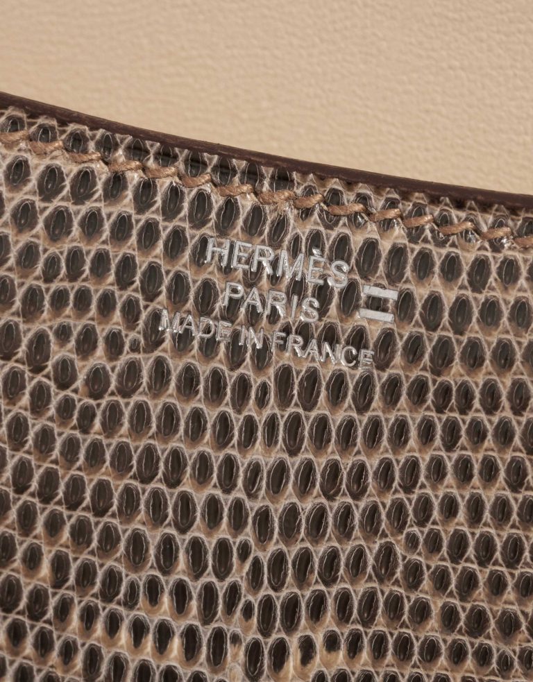Pre-owned Hermès bag Constance 18 Salvator Lizard Desert Ombré Beige, Brown Logo | Sell your designer bag on Saclab.com