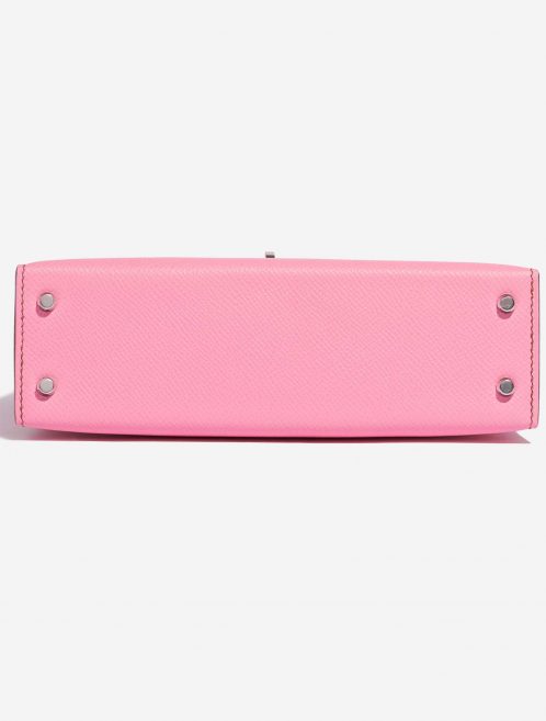 Pre-owned Hermès bag Kelly Mini Epsom 5P Bubblegum Pink, Rose Bottom | Sell your designer bag on Saclab.com