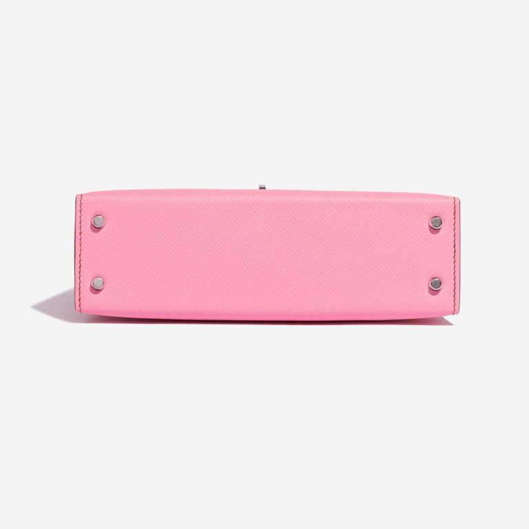Pre-owned Hermès bag Kelly Mini Epsom 5P Bubblegum Pink, Rose Bottom | Sell your designer bag on Saclab.com