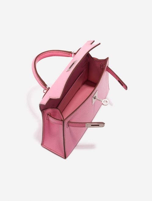 Pre-owned Hermès bag Kelly Mini Epsom 5P Bubblegum Pink, Rose Inside | Sell your designer bag on Saclab.com