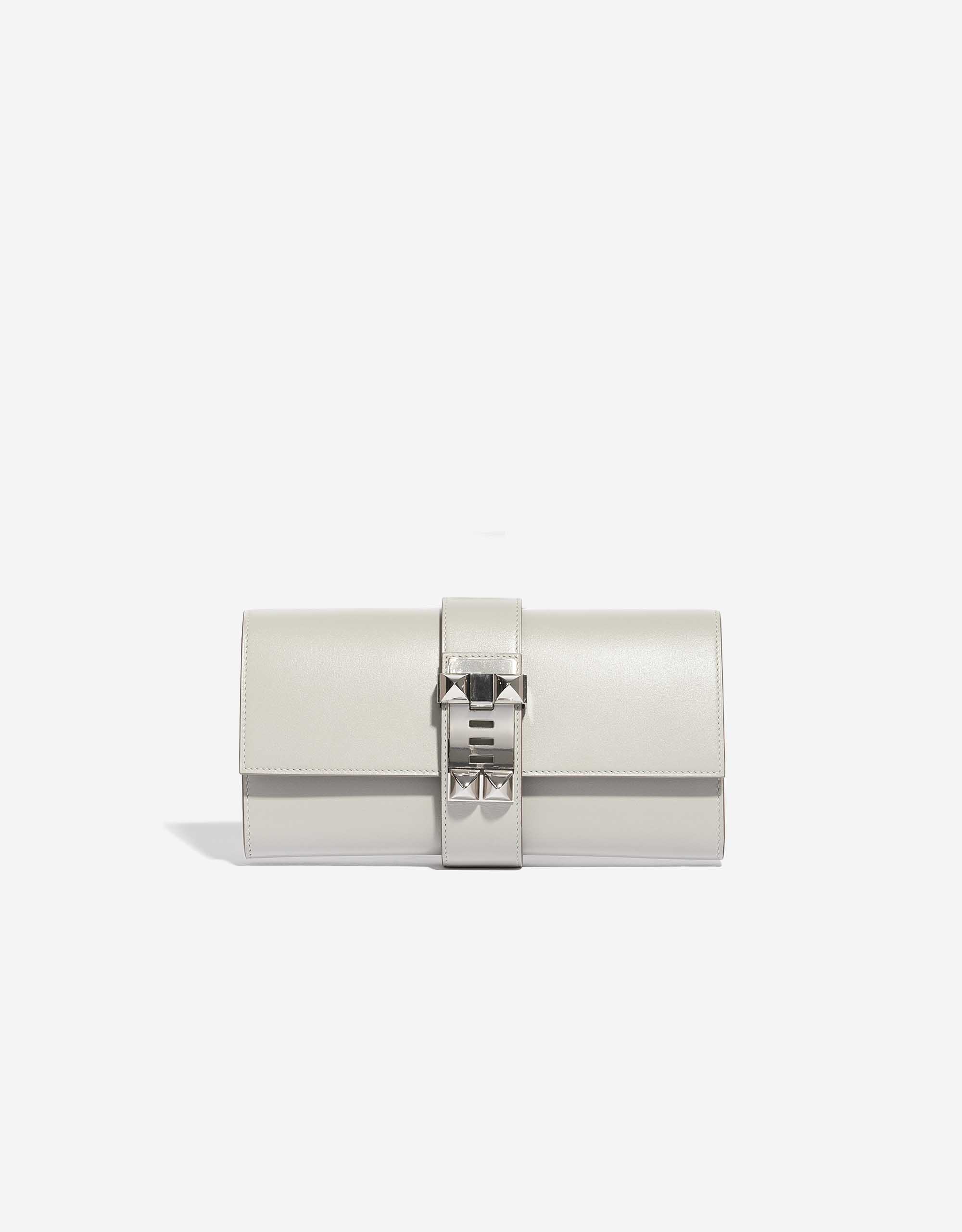 Hermès Medor Clutch Swift Gris Perle | SACLÀB