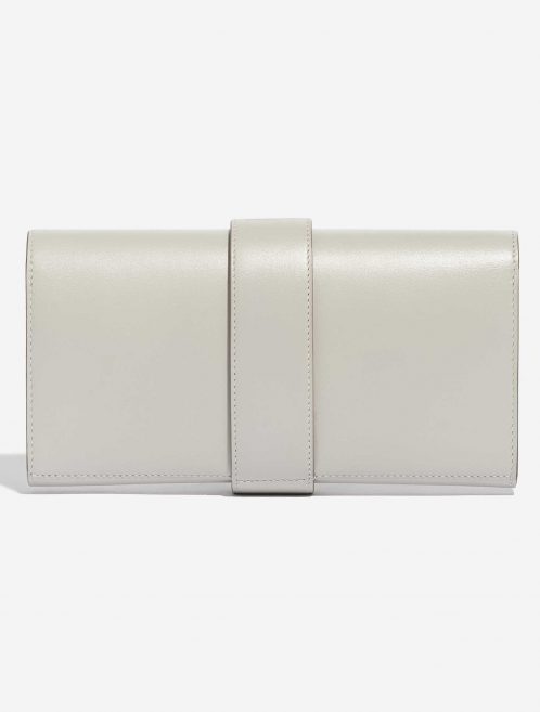 Pre-owned Hermès bag Medor Clutch Swift Gris Perle White Back | Sell your designer bag on Saclab.com