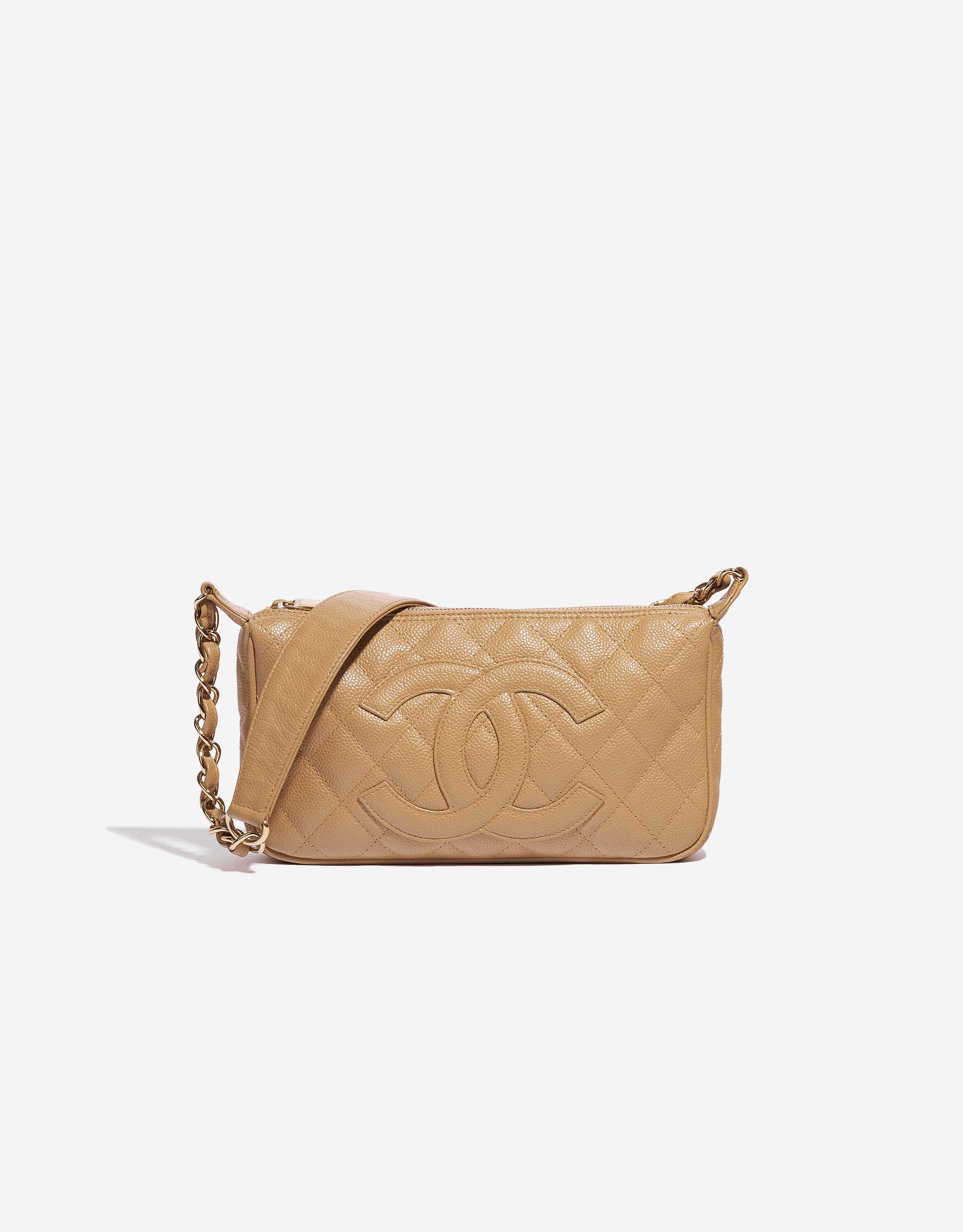 Chanel Vintage Crossbody Caviar Beige | SACLÀB