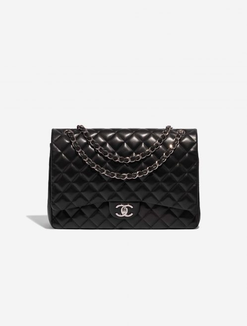 Pre-owned Chanel bag Timeless Maxi Lamb Black Black Front | Sell your designer bag on Saclab.com
