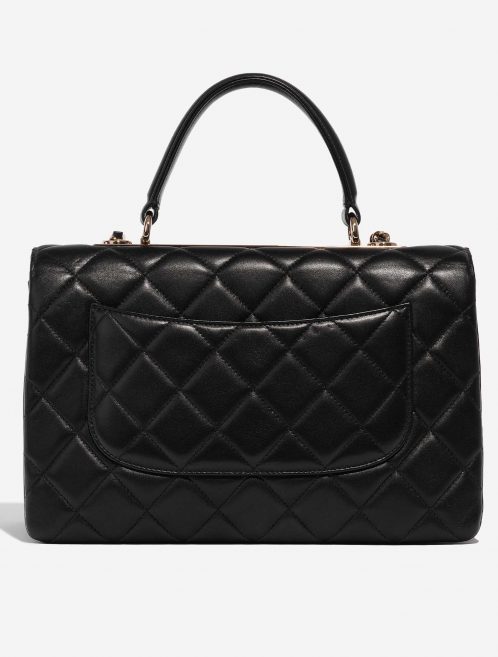 Pre-owned Chanel bag Timeless Handle Medium Calf Black Black Back | Sell your designer bag on Saclab.com