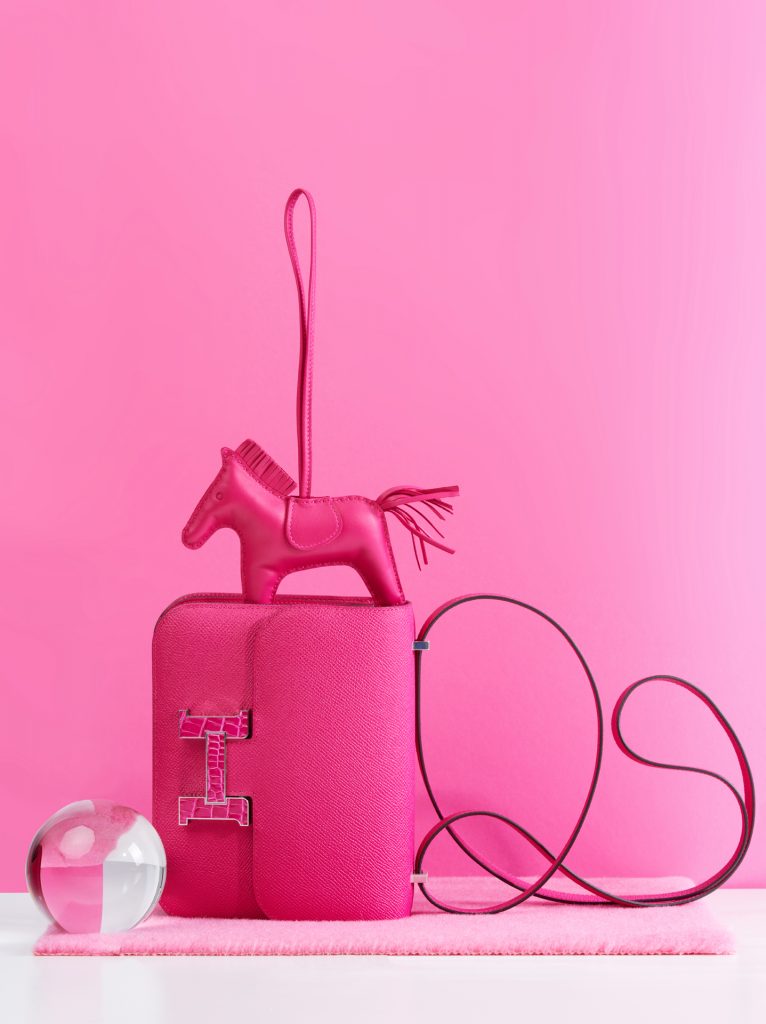 Pre-owned Hermès Constance Epsom Alligator Touch Rose Mexico