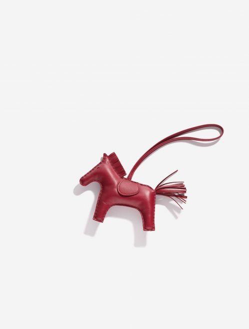 Pre-owned Hermès bag Rodeo MM Milo Lamb Rubis Red Front | Sell your designer bag on Saclab.com