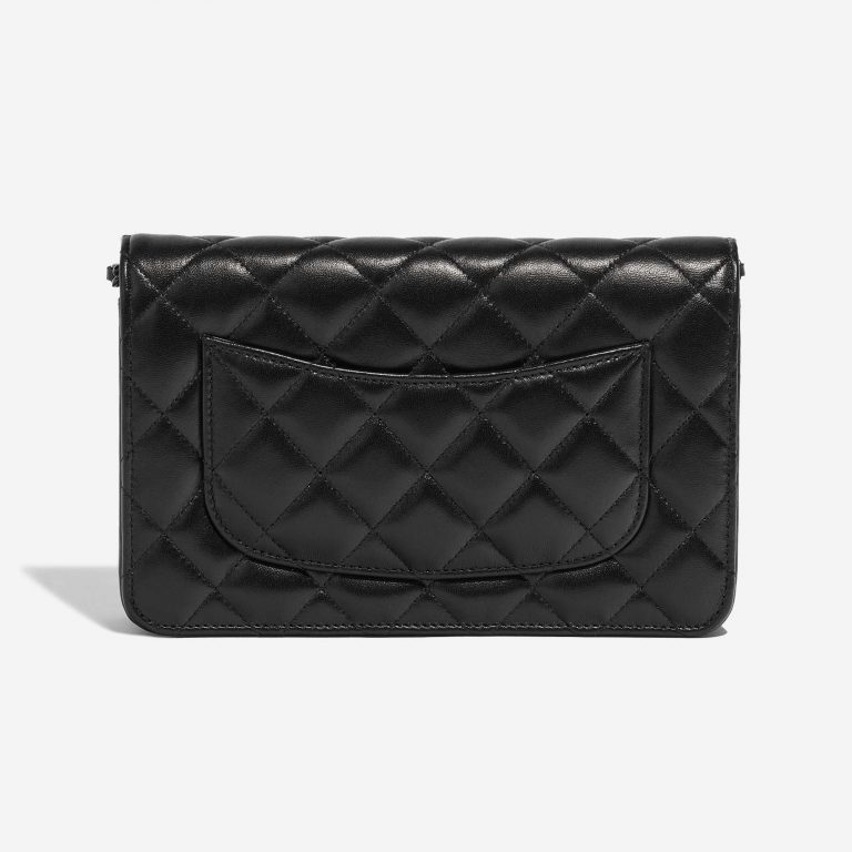 Pre-owned Chanel bag WOC Lamb So Black Black Back | Sell your designer bag on Saclab.com
