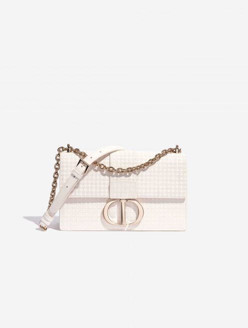 Pre-owned Dior bag 30 Montaigne Calf White White Front | Sell your designer bag on Saclab.com