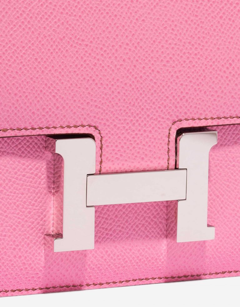 Pre-owned Hermès bag Constance 18 Epsom 5P Bubblegum Pink Closing System | Sell your designer bag on Saclab.com
