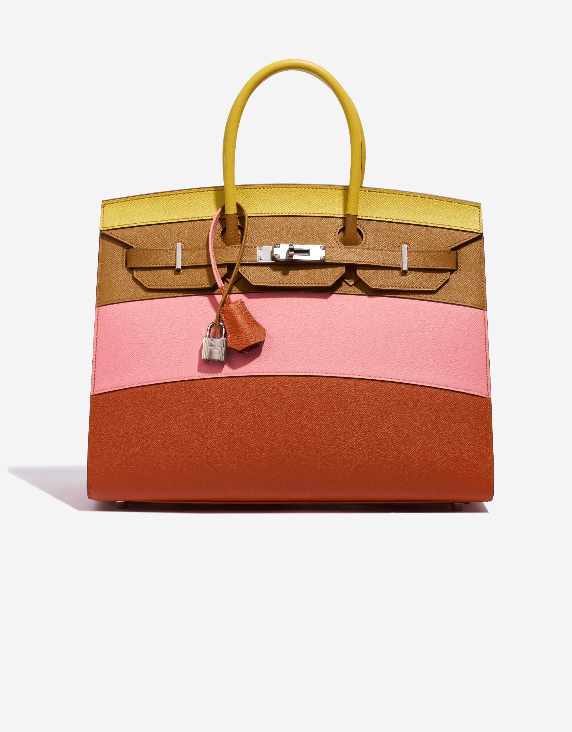 Hermès Birkin 35 Sunrise Rainbow Epsom Lime / Rose Confetti Hermès Birkin 35 Sunrise Rainbow Epsom Lime / Rose Confetti
