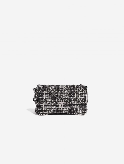 Pre-owned Chanel bag Vintage Flap Small Tweed Black / White Black, White Front | Sell your designer bag on Saclab.com
