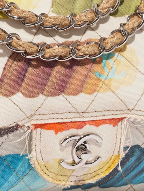 Pre-owned Chanel bag Timeless Flap Jumbo Canvas White Paint Palette Multicolour, White Closing System | Sell your designer bag on Saclab.com
