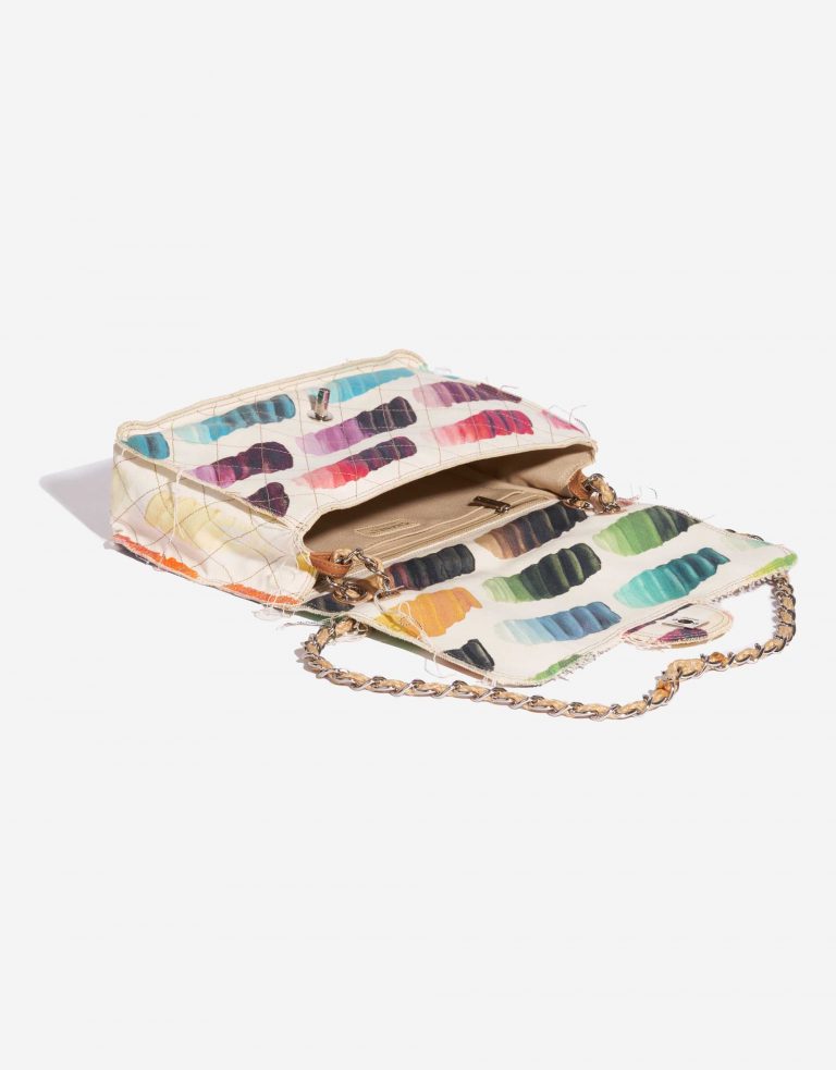 Pre-owned Chanel bag Timeless Flap Jumbo Canvas White Paint Palette Multicolour, White Inside | Sell your designer bag on Saclab.com