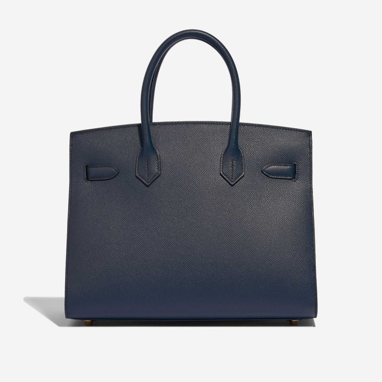 Pre-owned Hermès bag Birkin 30 Epsom Blue Indigo Blue Back | Sell your designer bag on Saclab.com