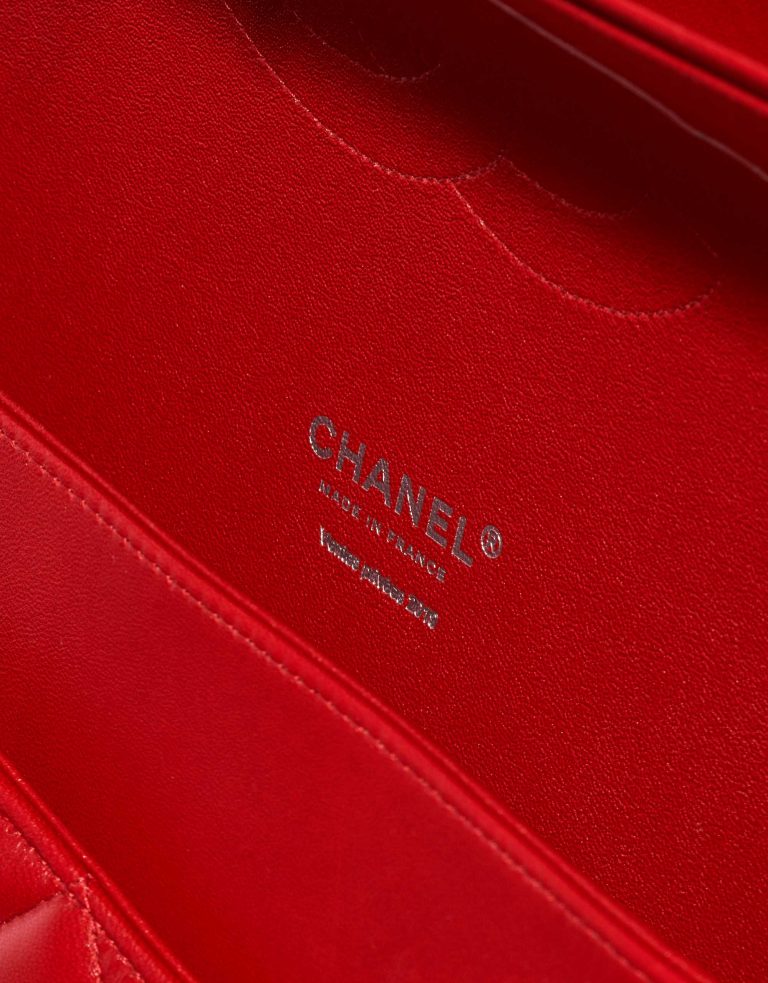 Pre-owned Chanel bag Timeless Maxi Lamb Red Red Logo | Sell your designer bag on Saclab.com