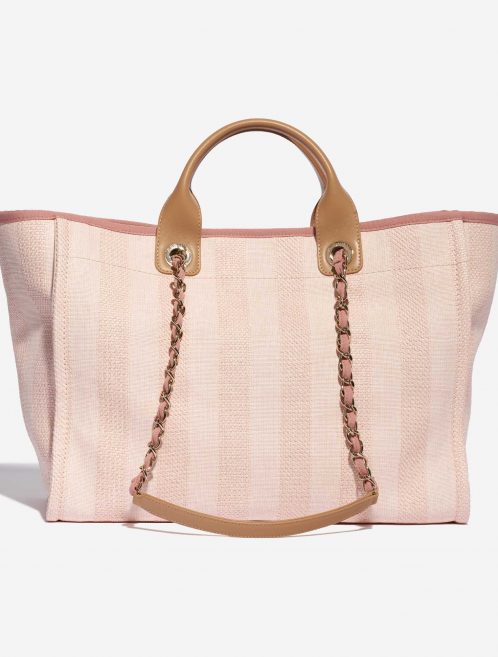 Pre-owned Chanel bag Deauville Medium Canvas Pink Pink, Rose Back | Sell your designer bag on Saclab.com