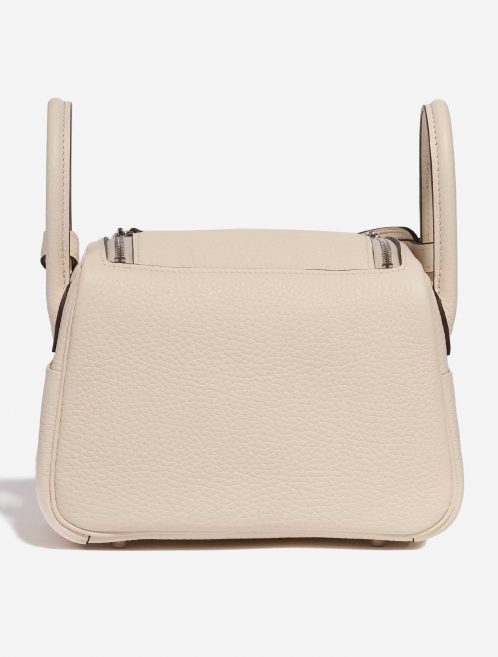 Pre-owned Hermès bag Lindy Mini Clemence Nata Beige, White Back | Sell your designer bag on Saclab.com