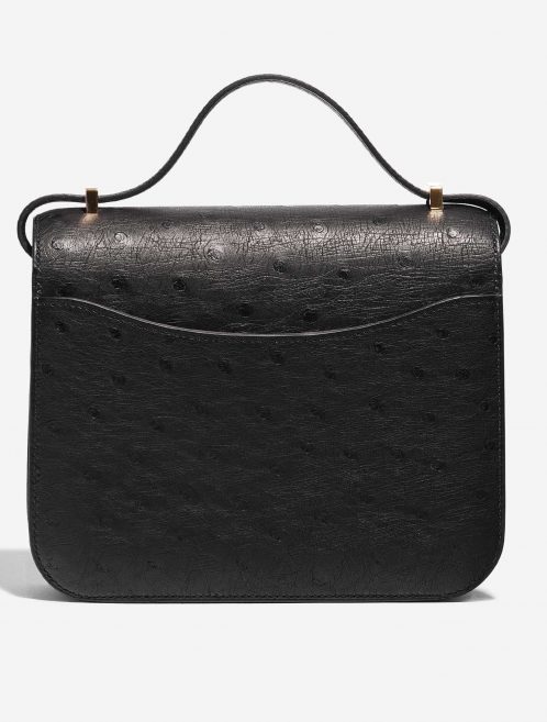 Pre-owned Hermès bag Constance 18 Ostrich Black Black Back | Sell your designer bag on Saclab.com