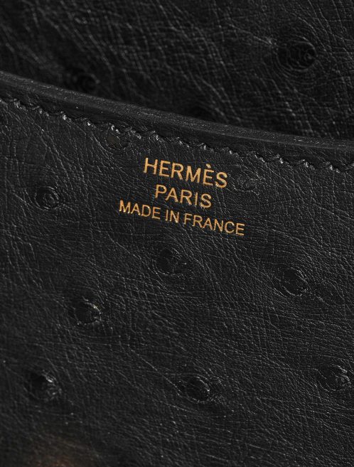 Pre-owned Hermès bag Constance 18 Ostrich Black Black Logo | Sell your designer bag on Saclab.com
