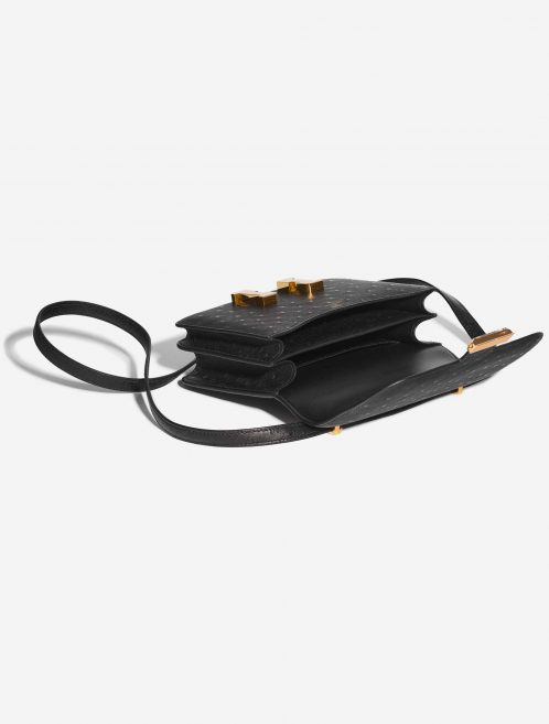 Pre-owned Hermès bag Constance 18 Ostrich Black Black Inside | Sell your designer bag on Saclab.com