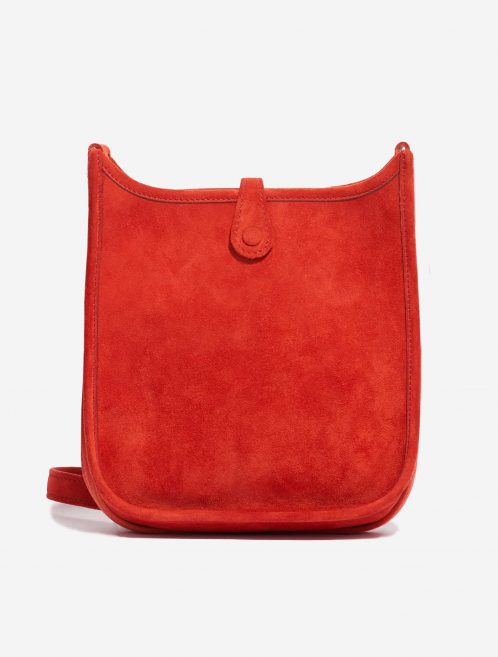 Pre-owned Hermès bag Evelyne 16 Doblis Suede Orange H Orange Back | Sell your designer bag on Saclab.com