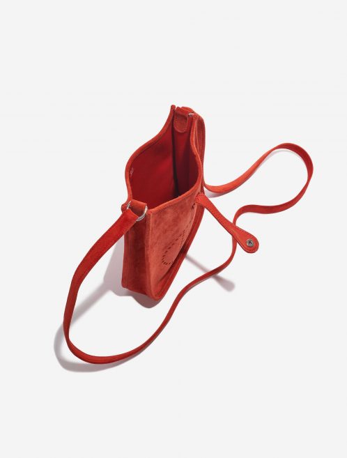 Pre-owned Hermès bag Evelyne 16 Doblis Suede Orange H Orange Inside | Sell your designer bag on Saclab.com
