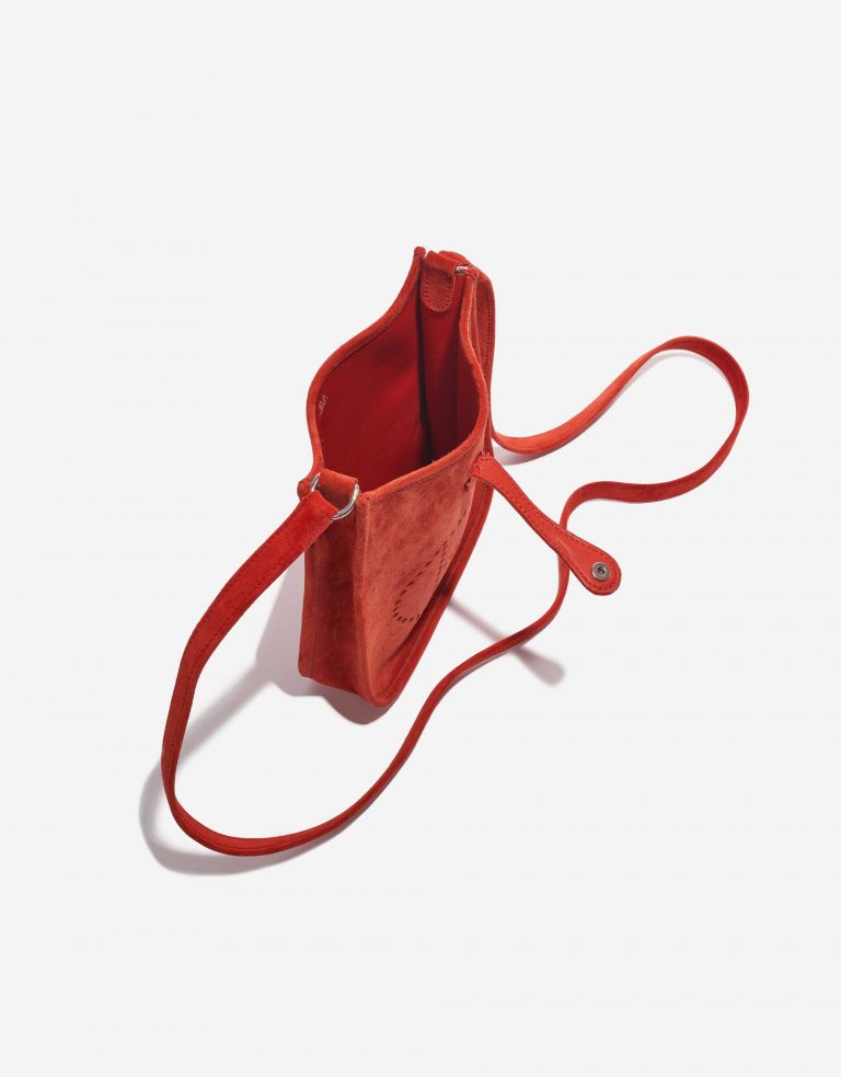 Pre-owned Hermès bag Evelyne 16 Doblis Suede Orange H Orange Inside | Sell your designer bag on Saclab.com