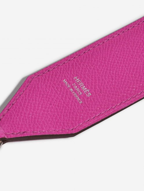 Pre-owned Hermès bag Shoulder Strap Epsom Magnolia / Bleu Saphir / Craie Blue, Rose Logo | Sell your designer bag on Saclab.com