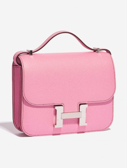 Pre-owned Hermès bag Constance 18 Epsom 5P Bubblegum Pink Side Front | Sell your designer bag on Saclab.com