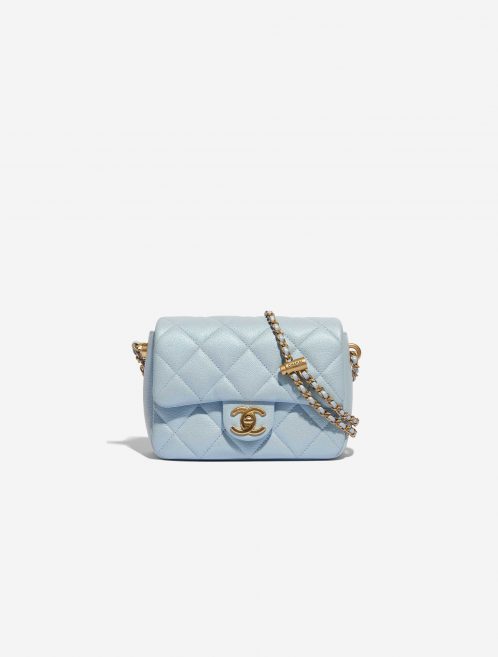 Pre-owned Chanel bag Timeless 21K Caviar Blue Blue Front | Sell your designer bag on Saclab.com