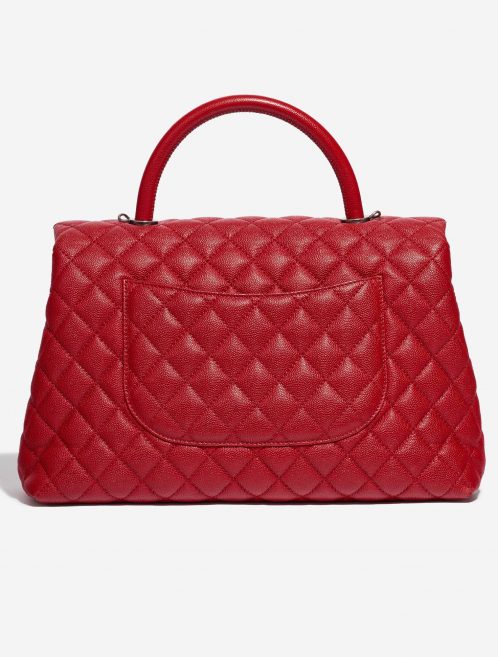 Pre-owned Chanel bag Timeless Handle Large Caviar Red Red Back | Sell your designer bag on Saclab.com