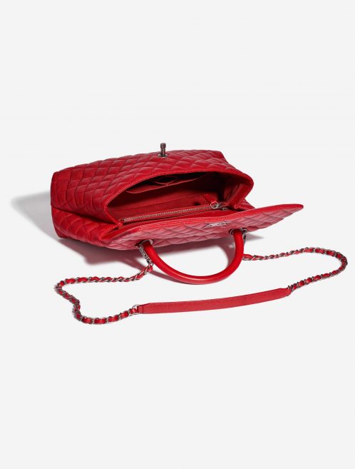 Pre-owned Chanel bag Timeless Handle Large Caviar Red Red Inside | Sell your designer bag on Saclab.com