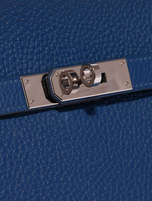 Pre-owned Hermès bag Jypsière 28 Clemence Deep Blue Blue Closing System | Sell your designer bag on Saclab.com