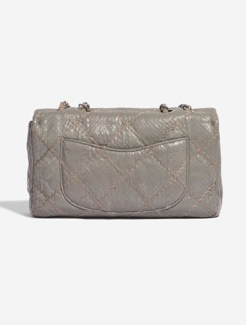 Pre-owned Chanel bag Timeless Medium Python Grey Grey Back | Sell your designer bag on Saclab.com