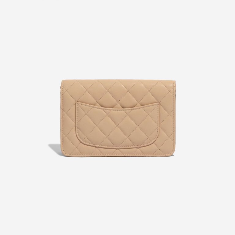 Pre-owned Chanel bag Timeless WOC Lamb Beige Beige, Brown Back | Sell your designer bag on Saclab.com