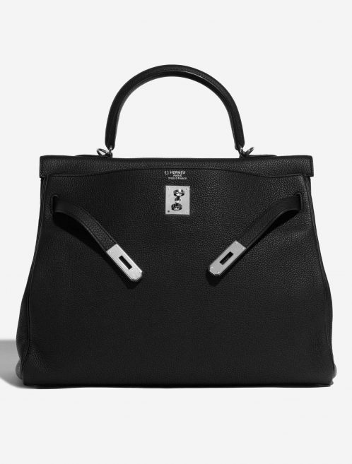 Pre-owned Hermès bag Kelly 35 HSS Togo Black Black Front Open | Sell your designer bag on Saclab.com