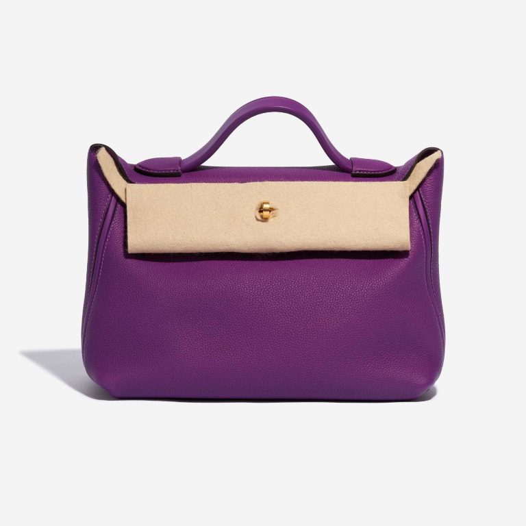 Pre-owned Hermès bag 24/24 29 Taurillon Maurice / Swift Anemone Violet Front Velt | Sell your designer bag on Saclab.com