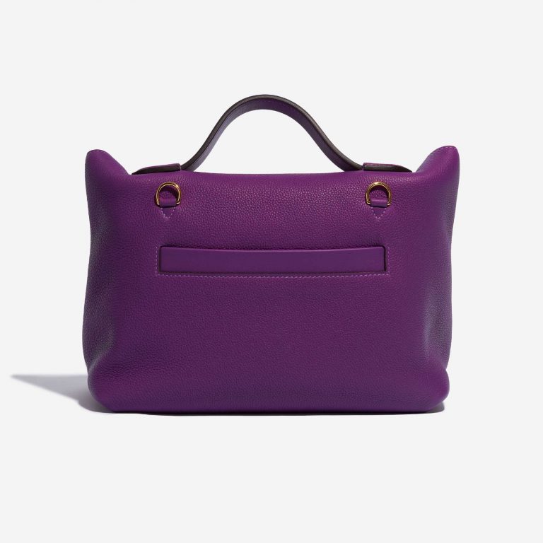 Pre-owned Hermès bag 24/24 29 Taurillon Maurice / Swift Anemone Violet Back | Sell your designer bag on Saclab.com