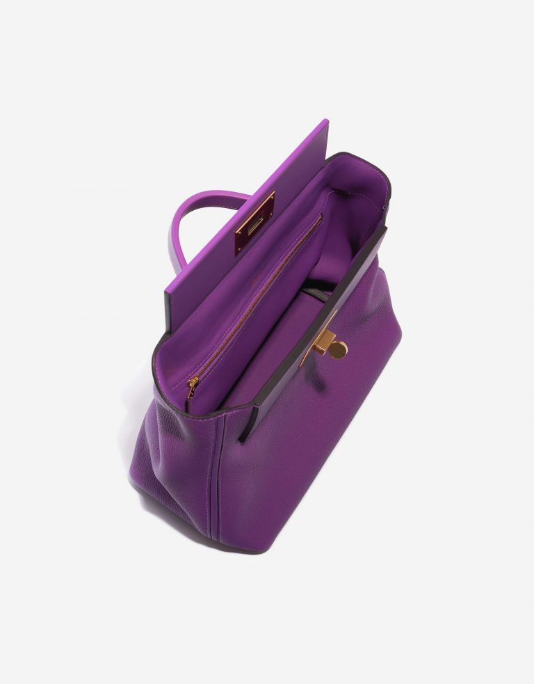 Pre-owned Hermès bag 24/24 29 Taurillon Maurice / Swift Anemone Violet Front Open | Sell your designer bag on Saclab.com