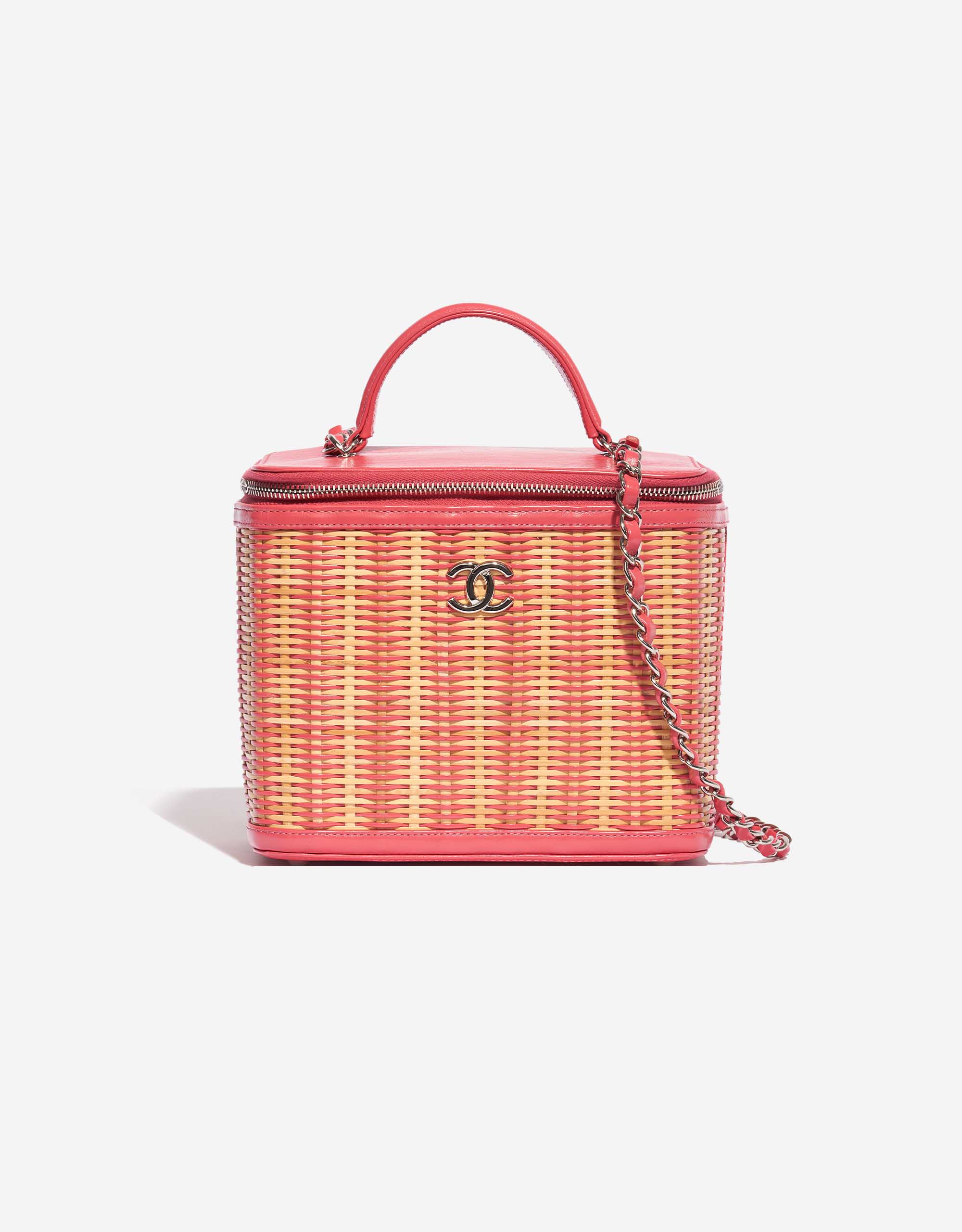Chanel Vanity Medium Calf / Wicker Pink | SACLÀB