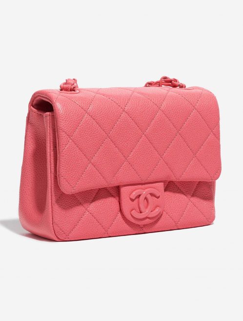 Pre-owned Chanel bag Timeless Mini Square Incognito Pink Pink Side Front | Sell your designer bag on Saclab.com